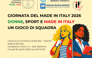 Donne, sport e Made in Italy: un gioco di squadra. Appuntamento il 30 aprile alla Camera di Commercio di Brindisi