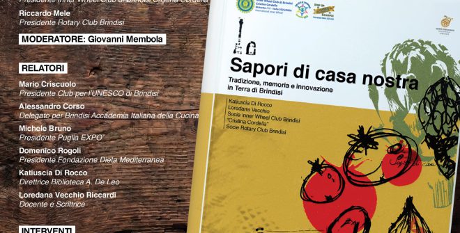 La cucina come patrimonio: mercoledì 29 aprile interessante convegno a Brindisi