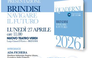 A Brindisi la presentazione del Quaderno “Navigare il futuro” dell’Osservatorio sulle Città