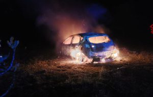 Auto in fiamme tra Pezze di Greco e Ostuni: duplice intervento notturno dei Vigili del Fuoco