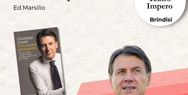 Giovedì 30 Aprile Giuseppe Conte presenta a Brindisi il suo libro “Una nuova primavera”