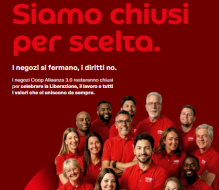 Coop Alleanza 3.0, negozi chiusi il 25 aprile e il 1° maggio: “una scelta coerente con i nostri valori”