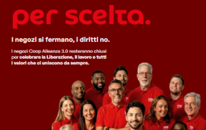 Coop Alleanza 3.0, negozi chiusi il 25 aprile e il 1° maggio: “una scelta coerente con i nostri valori”