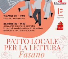 Comune di Fasano: al via le adesioni per il rinnovo del “Patto Locale per la Lettura”