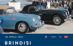 Venerdì 10 aprile Brindisi ospita la 1000 Miglia Experience Italy tra Castello Svevo e Colonne Romane