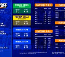 Gara 3 playoff Brindisi-Verona: al via la prelazione abbonati a prezzo ridotto e vendita libera