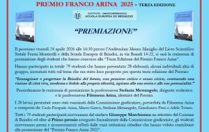 Premio “Franco Arina 2025”, terza edizione: a Brindisi la premiazione degli studenti
