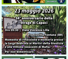 Francavilla Fontana ricorda Giovanni Falcone nel 34° anniversario della Strage di Capaci