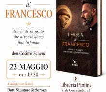 Boom editoriale per don Cosimo Schena: “L’eresia di Francesco” esaurisce 4mila copie in quattro giorni
