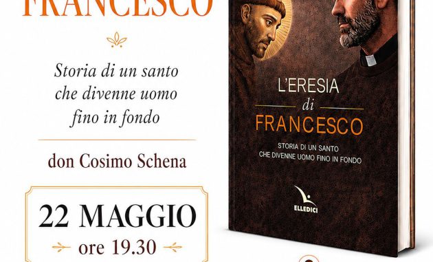 Boom editoriale per don Cosimo Schena: “L’eresia di Francesco” esaurisce 4mila copie in quattro giorni