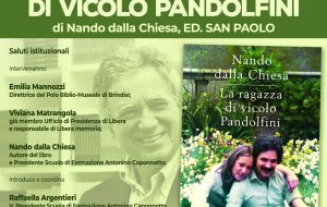 Giovedi 21 maggio Nando dalla Chiesa presenta “La ragazza di Vicolo Pandolfini” al Museo Ribezzo