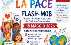 Oggi Flash-Mob degli alunni della Ruggero De Simone per celebrare il diritto all’istruzione e la cultura della pace