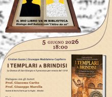 Il mio libro va in Biblioteca: il 5 giugno la Presentazione del volume “I Templari a Brindisi”