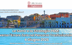 Le SoHO (le sostanze di origine umana) e la Strategia Pbm (Patient blood management): verso l’Errore zero nel percorso trasfusionale