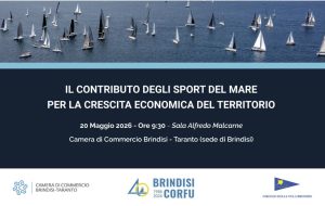 “Il contributo degli sport del mare per la crescita economica del territorio”. Mercoledì 20 maggio iniziativa di Camera di Commercio Br-Ta e Circolo della Vela Brindisi