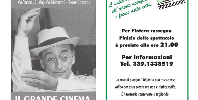 Il grande cinema sotto le stelle: l’estate torna all’Arena Eden
