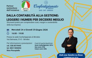 Confartigianato propone formazione per imprenditori: “Saper leggere i numeri della propria azienda”