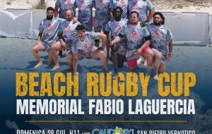 A Campo di Mare torna il grande spettacolo del Beach Rugby: quattro squadre da tutta Italia per il Memorial Fabio Laguercia Beach Rugby Cup 2026