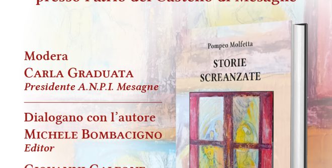 Pompeo Molfetta presenta a Mesagne il nuovo libro. Di Marco Greco