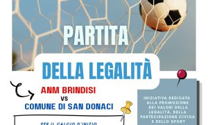 San Donaci, venerdì 19 giugno la “Partita della legalità” tra Magistrati e Amministratori e dipendenti comunali