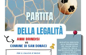 San Donaci, venerdì 19 giugno la “Partita della legalità” tra Magistrati e Amministratori e dipendenti comunali