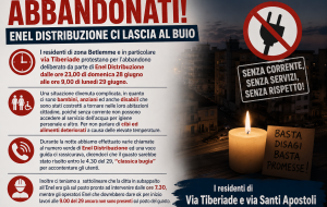 Residenti Zona Betlemme: “abbandonati da Enel”