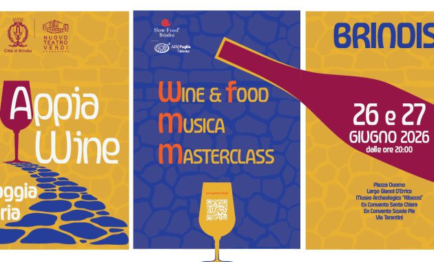 Appia Wine, due giorni tra degustazioni, cultura e il concerto di LDA e Aka7even
