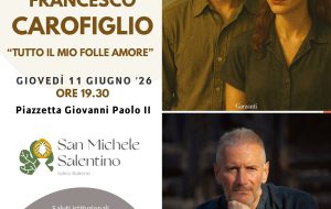 Francesco Carofiglio ospite a San Michele Salentino per la rassegna letteraria “Percorsi di Riflessione”