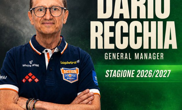 Dario Recchia è il nuovo general manager della Basket Monopoli 2019