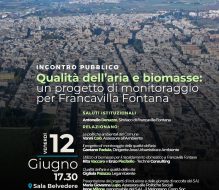Qualità dell’aria e biomasse: il 12 giugno a Castello Imperiali un convegno pubblico