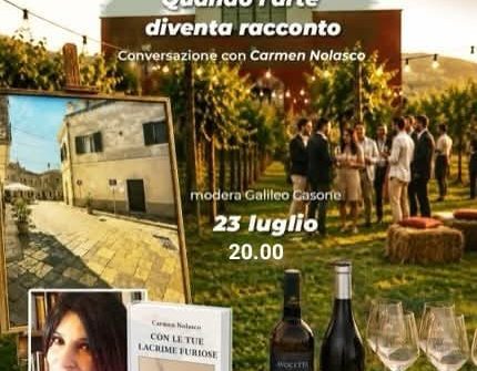 L’arte realista di Melfi incontra la scrittura di Carmen Nolasco: due giorni di grandi eventi e contaminazioni a Tenute Lu Spada