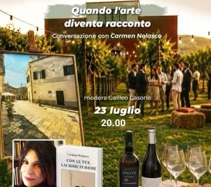 L’arte realista di Melfi incontra la scrittura di Carmen Nolasco: due giorni di grandi eventi e contaminazioni a Tenute Lu Spada
