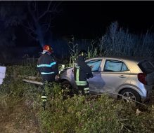 Incidente nella notte sulla Via di Punta Penne: auto contro moto, ferito il motociclista
