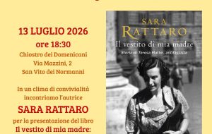San Vito: oggi apre la rassegna “Il Chiostro delle Storie e dei Sapori: dove lettura e gusto si incontrano”
