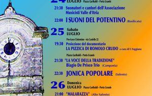 Dal 24 al 26 Luglio ritorna il Festival Borgo Cantato a Cisternino