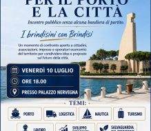 “Insieme per il Porto e la Città”: incontro pubblico aperto per discutere il futuro di Brindisi