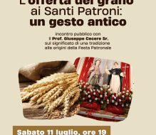 La Pro Loco di San Vito dei Normanni ricorda “L’offerta del grano ai Santi Patroni: un gesto antico”