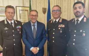 Il Prefetto Aprea incontra i Carabinieri di Carovigno che hanno sventato la rapina al portavalori