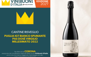 Corona di Vinibuoni d’Italia 2027 alle bollicine del “Virgilio” di Cantine Risveglio