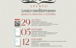 “A Libro Aperto”: al via la seconda edizione della rassegna filosofico-letteraria, dedicata quest’anno al Lessico Mediterraneo