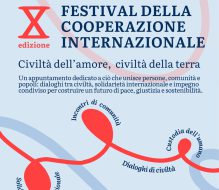 Festival della Cooperazione Internazionale 2026, prende forma la decima edizione: Al centro “Civiltà dell’amore, civiltà della terra”