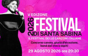 Il 29 agosto torna il “Festival di Santa Sabina – il Festival delle Canzoni Italiane”