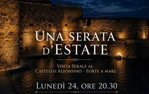 Lunedì 24 agosto visita guidata serale al Castello Alfonsino – Forte a Mare di Brindisi