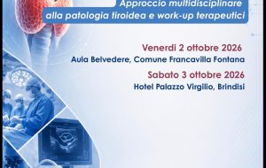 Patologia tiroidea, il 2 e 3 ottobre a Francavilla Fontana e Brindisi il corso “Approccio multidisciplinare alla patologia tiroidea e work-up terapeutici”