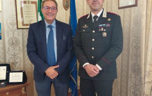 Il Prefetto Aprea incontra il Colonnello Scala, il nuovo Comandante Provinciale dei Carabinieri