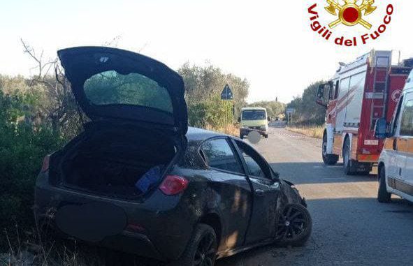 Francavilla Fontana, auto fuori strada sulla SP 53: una persona affidata alle cure dei sanitari