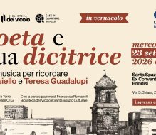 Il Canto antico della nostra terra: a Brindisi l’omaggio a Ennio Masiello e Teresa Guadalupi