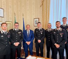 Il Prefetto Aprea incontra i nuovi Ufficiali dei Carabinieri destinati alla provincia di Brindisi