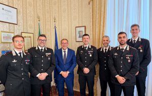 Il Prefetto Aprea incontra i nuovi Ufficiali dei Carabinieri destinati alla provincia di Brindisi