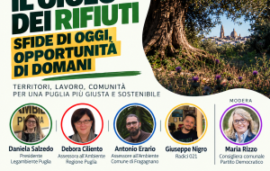 “Il ciclo dei rifiuti. Sfide di oggi, opportunità di domani”: a Francavilla Fontana un confronto sul futuro della gestione dei rifiuti in Puglia